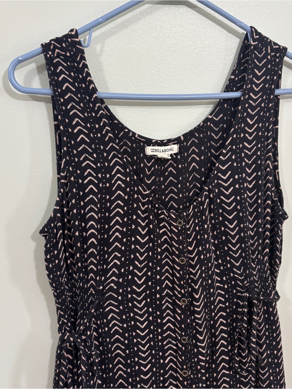 Billabong Desert Dreamers Black Midi Dress large - Picture 2 of 10